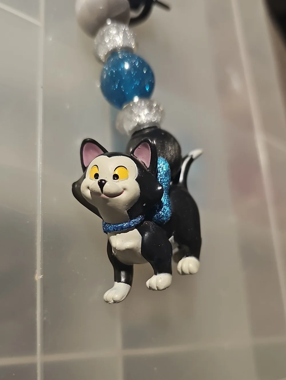 Figaro the Cat Custom Keychain